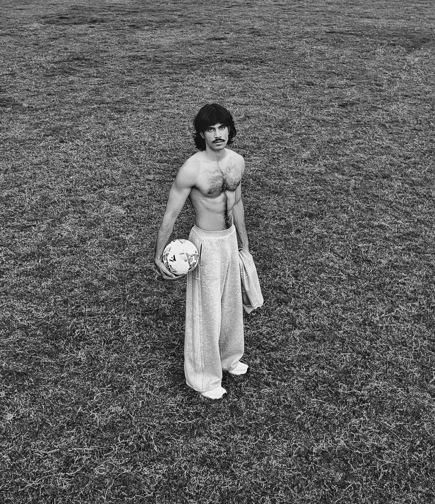 Abhi Sunsunwal on the football pitch